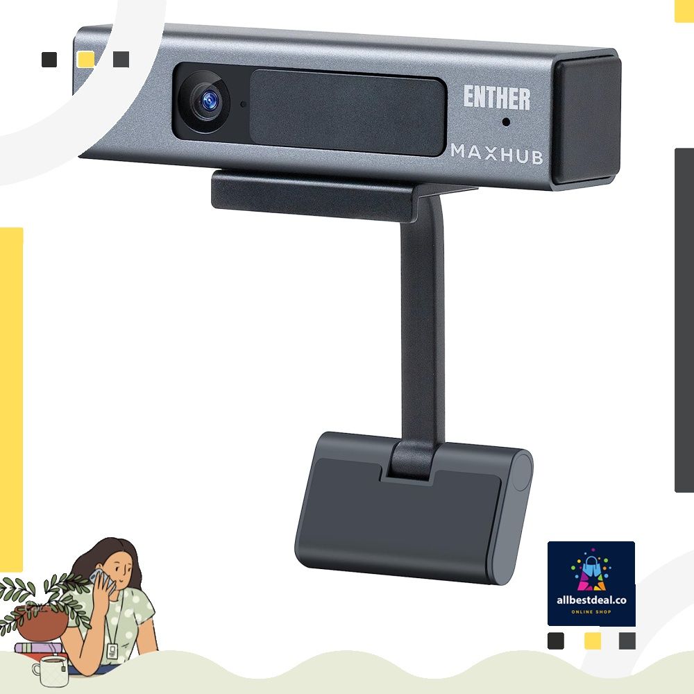 Enther Webcam HD 1080P with Microphone,Business Web Camera,Laptop Desktop  Full HD Web Computer Camera,Plug and Play,for Zoom/Skype/Teams, Video  Conferencing, Teaching, Streaming, and Gaming (FHD 1080P), Computers &  Tech, Parts & Accessories, Webcams