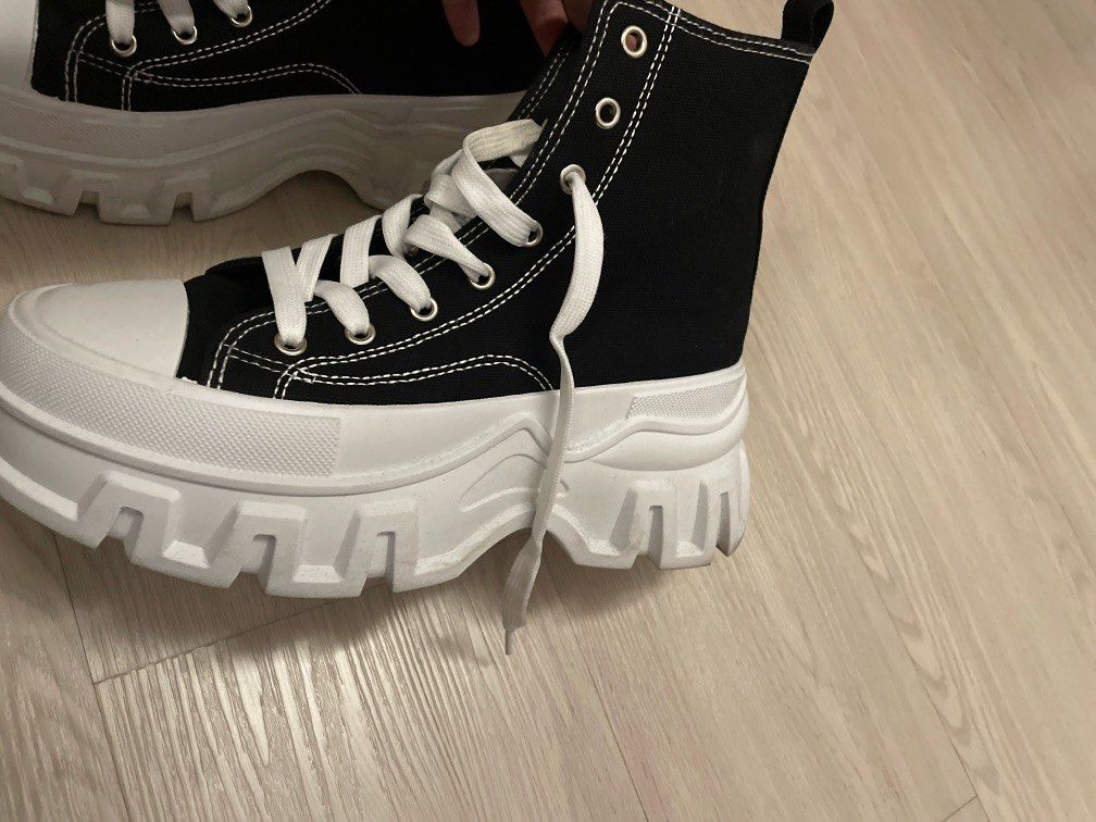 Raised discount sole sneakers