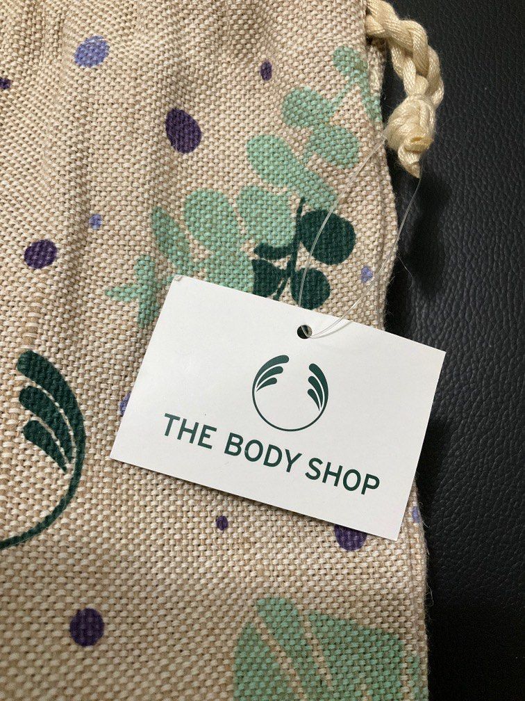 Body shop discount jute pouch