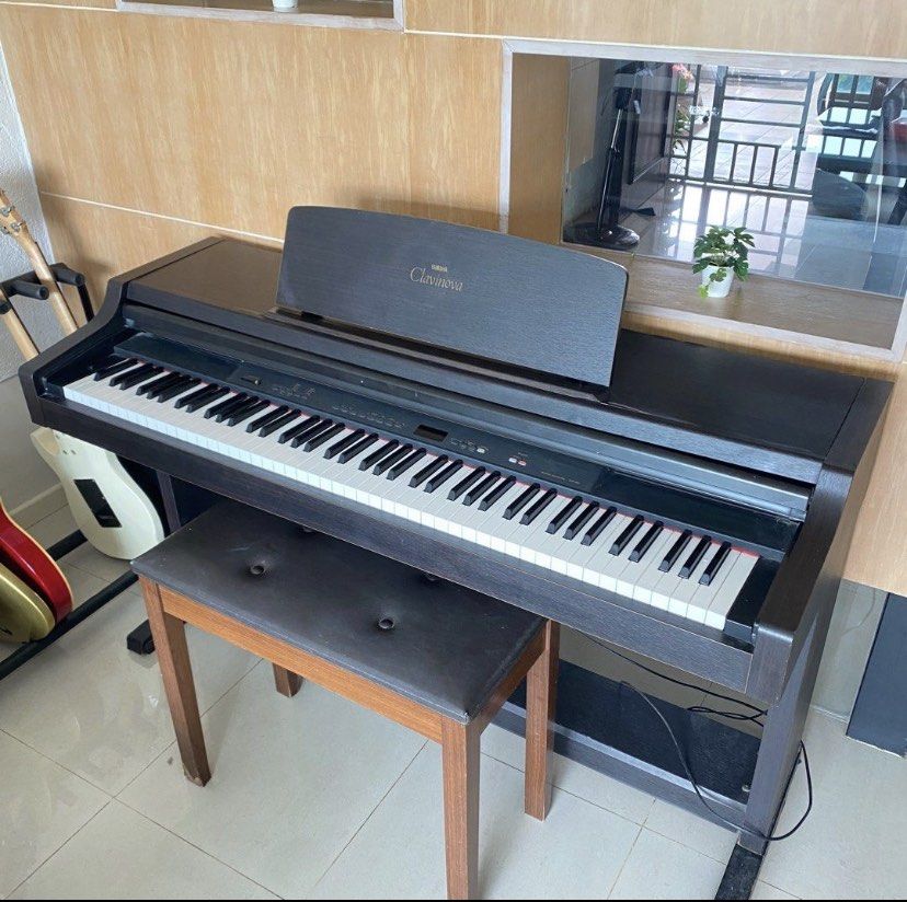 Free Delivery Yamaha Clavinova CLP 411 Digital Piano with Seat 88 Weighted Keys