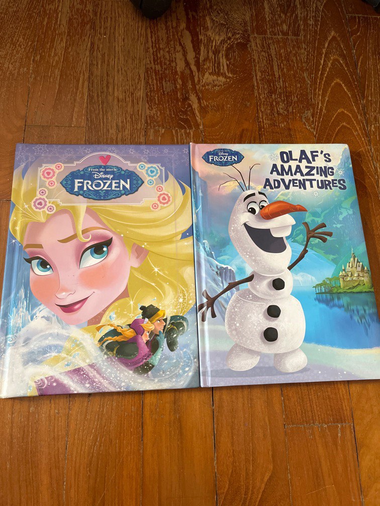 Frozen Olaf Children Big Hard Cover Books (A4), Hobbies & Toys, Books ...