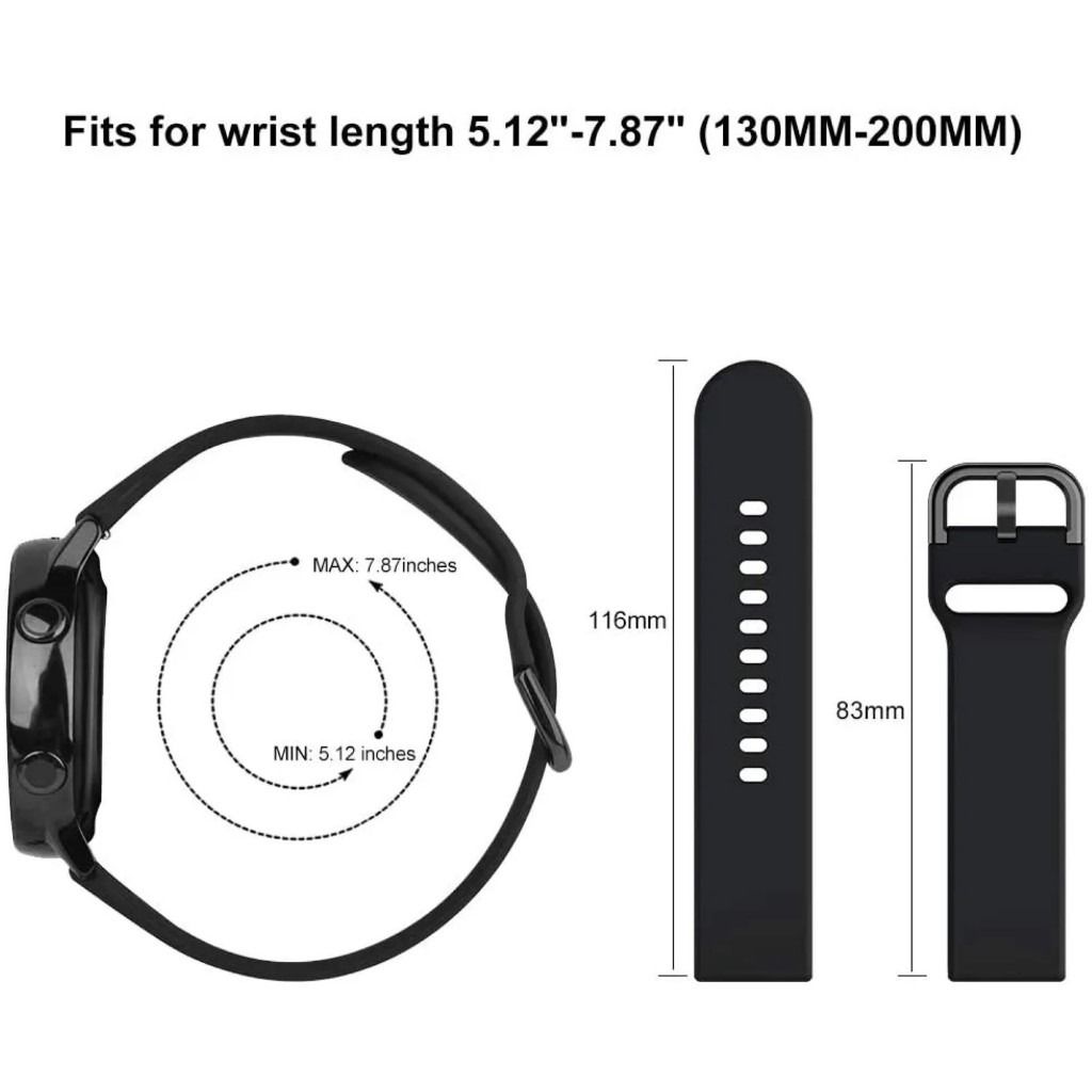 Galaxy watch online band length