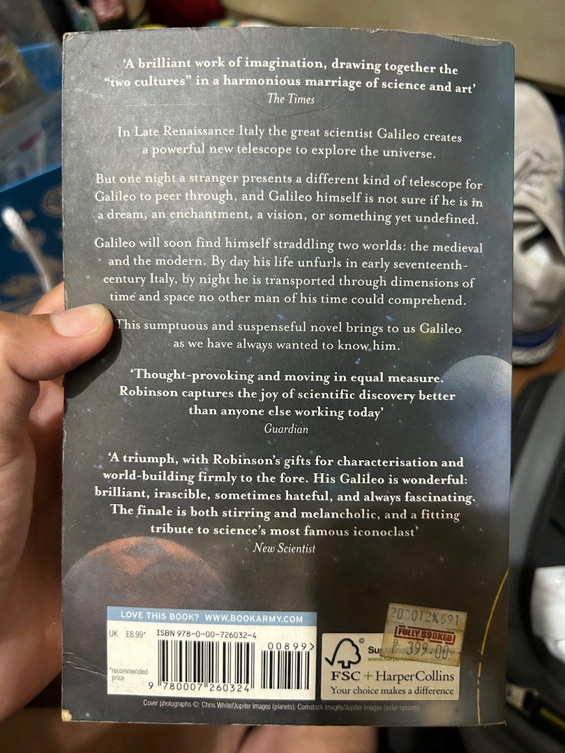 Galileo's Dream by Kim Stanley Robinson (Category: Storybooks) located in Quezon City. Submitted by projectbernice (Listing ID 1287300534, Image 2). Description: Item located in Culiat QC. Shipping through moveit, LBC and lalamove. Payment through Gcash and Metrobank..