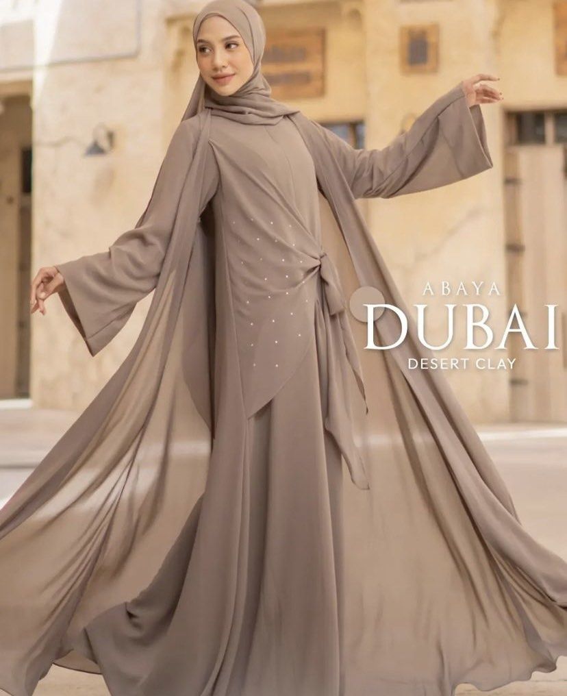 Gamis Abaya Dubai CoverMe L Fesyen Wanita Pakaian Wanita Gaun Rok di Carousell