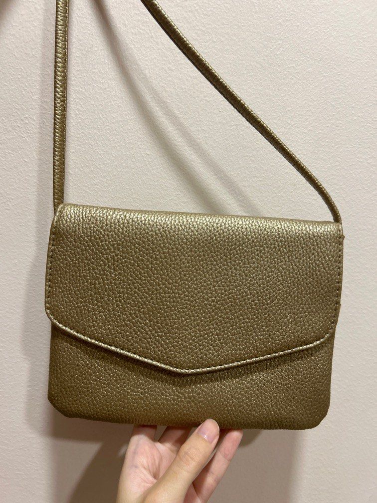 Golden discount sling bag