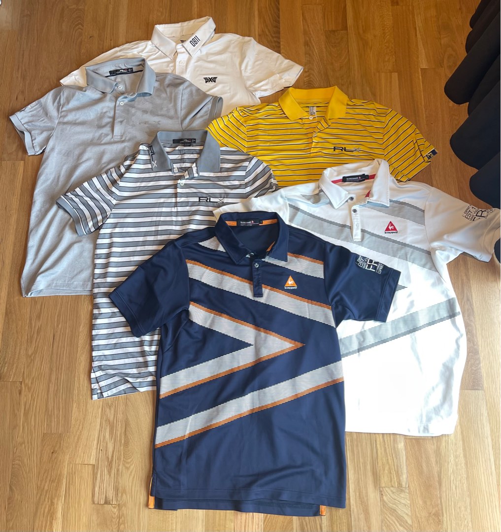 Golf Polos. PXG RLX and LeCoq. Lot of 6