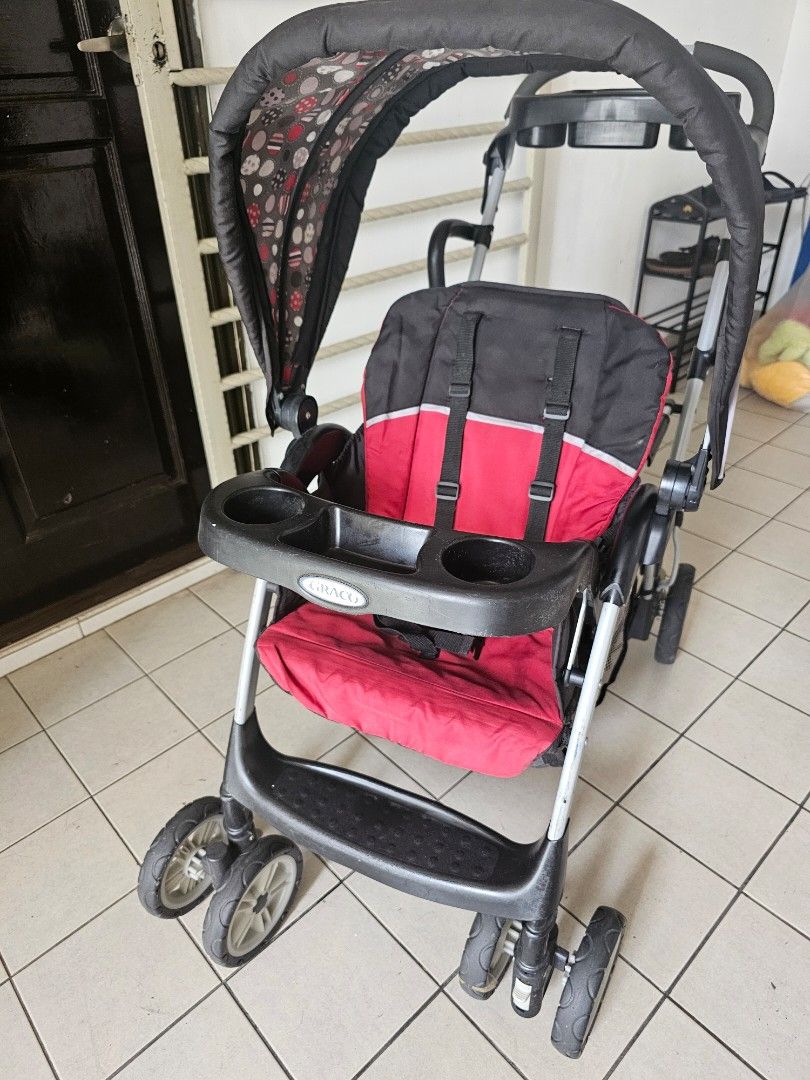 GRACO DOUBLE TANDEM SIT AND STAND STROLLER Babies Kids Going