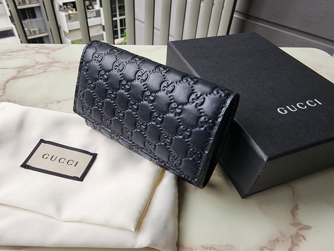 Black gucci key outlet pouch