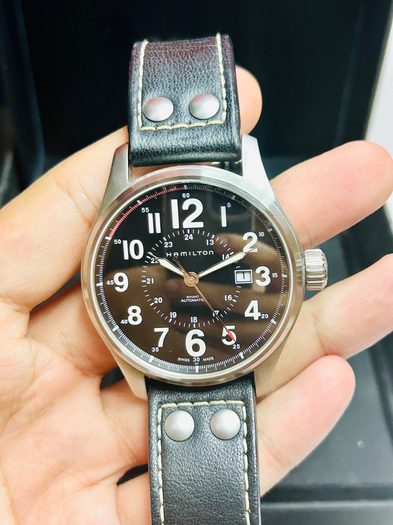 Hamilton khaki officer automatic 44mm on sale
