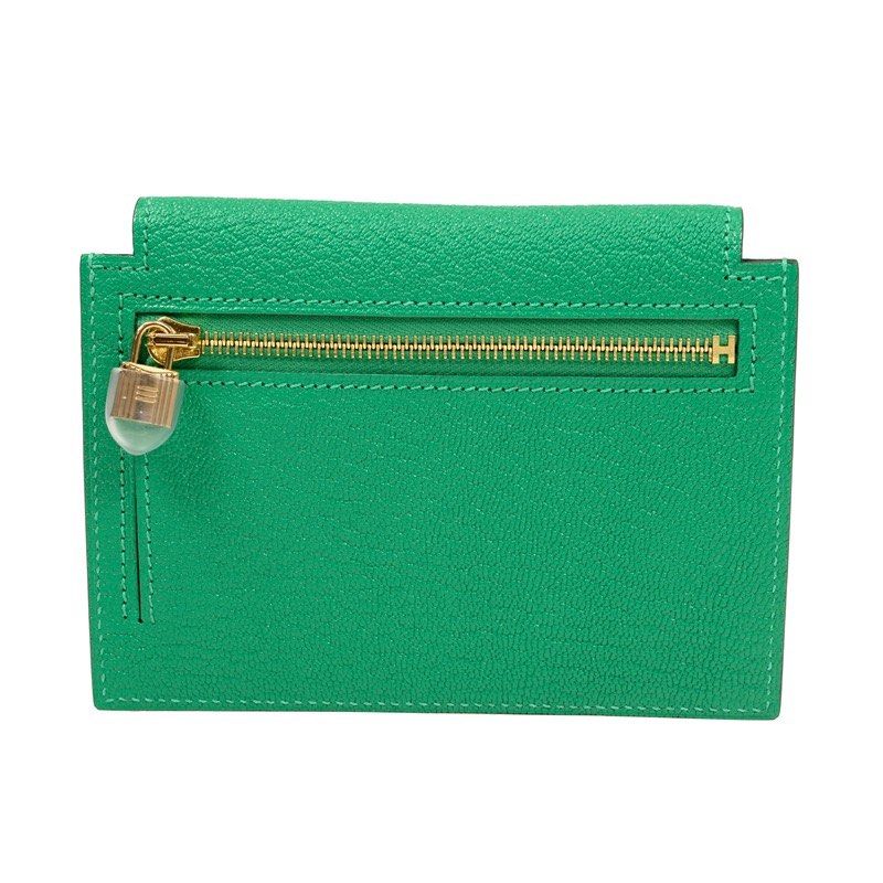 Hermes Kelly Pocket Compact (Category: Luxury Bags & Wallets) located in Quezon City. Submitted by revive.co (Listing ID 1287194620, Image 2). Description: Brand New Guaranteed Authentic Kelly Pocket Compact Wallet Menthe GHW Chevre.