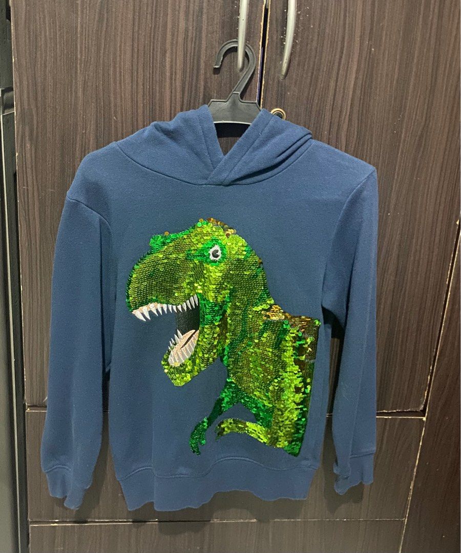 H M Kids Dinosaur Hoodie Babies Kids Babies Kids Fashion on Carousell