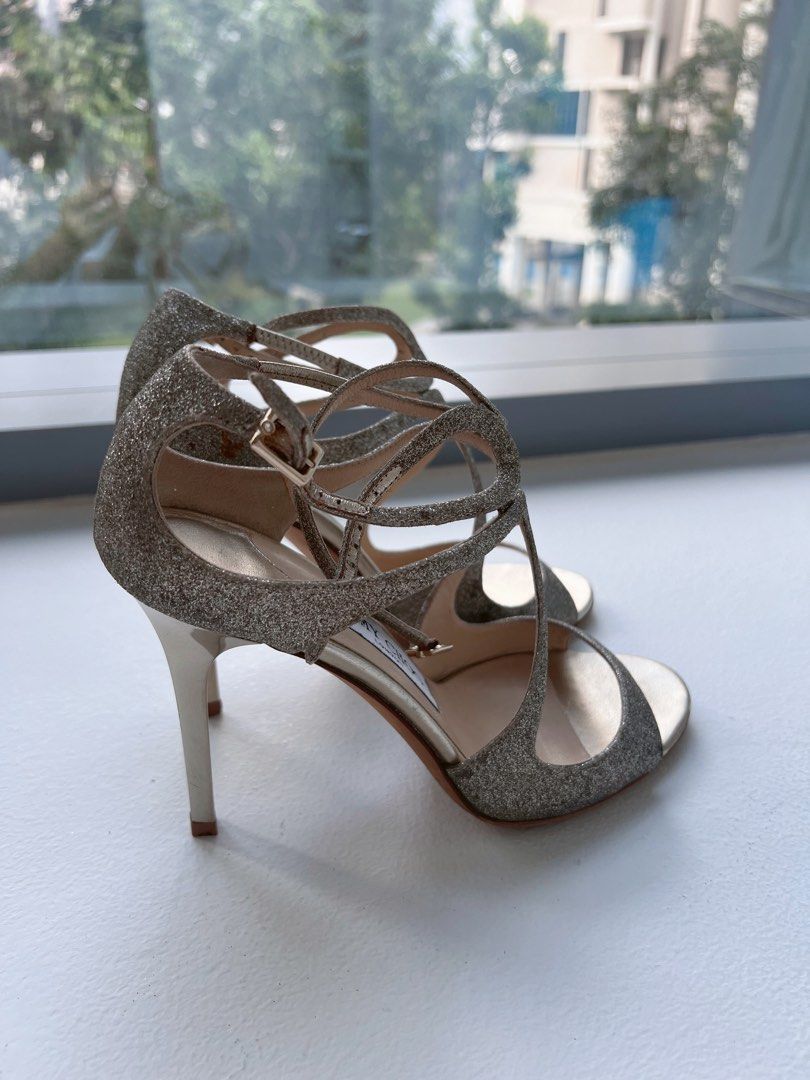 Gold jimmy choos sale