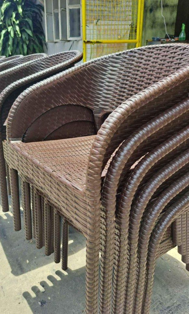 Jolly rattan armchair 😎 (Category: Chairs) located in Manila. Submitted by kellychz (Listing ID 1287300190, Image 1). Description: JOLLY RATTAN ARMCHAIR SALE SALE SALE SALE PLASTIC MATERIALS SUPER TIBAY ON HAND COD OR GCASH.