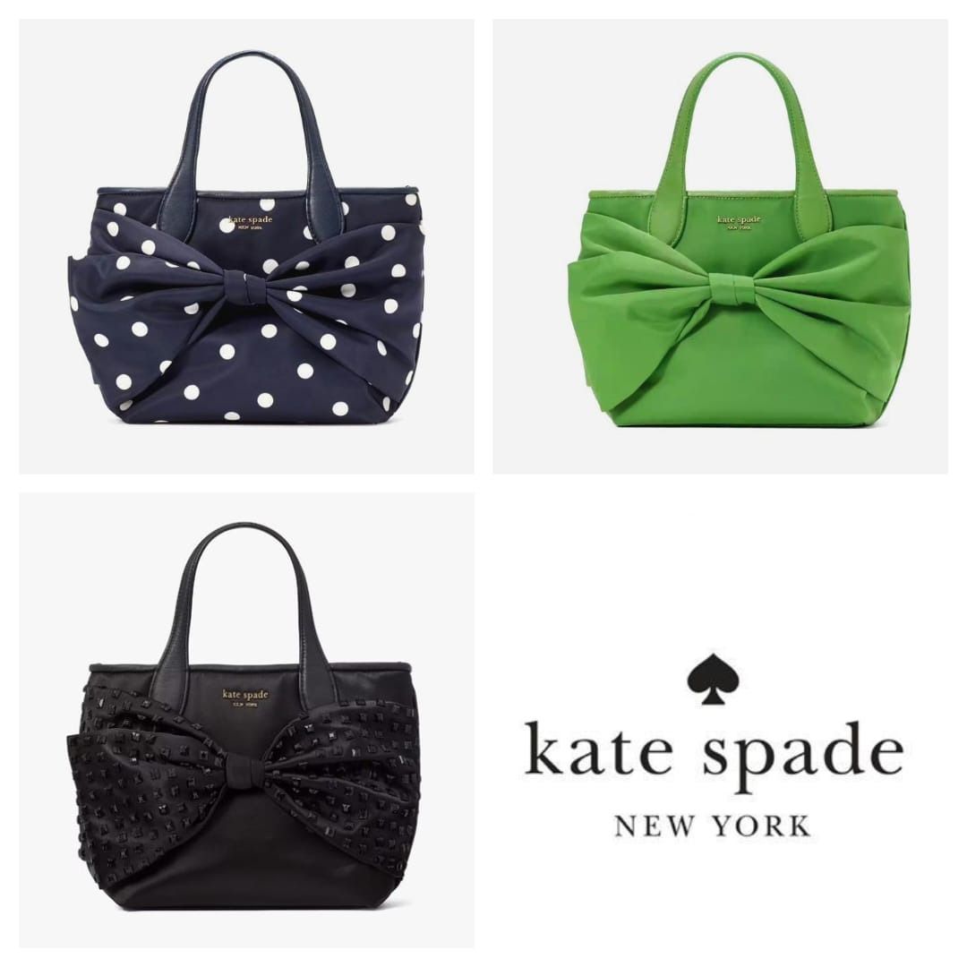 Kate spade on purpose nylon bow tote clearance
