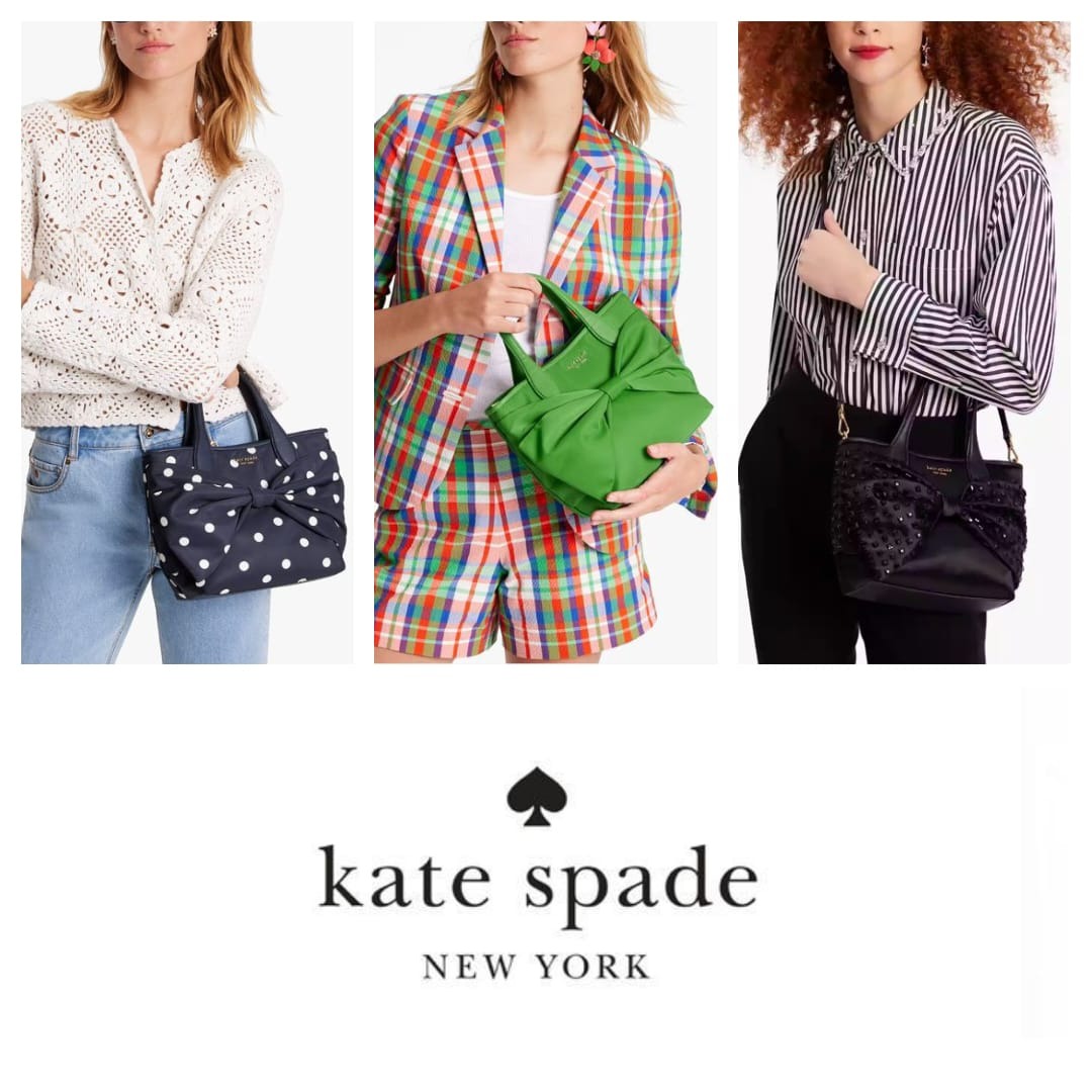 Kate spade nylon bow tote sale