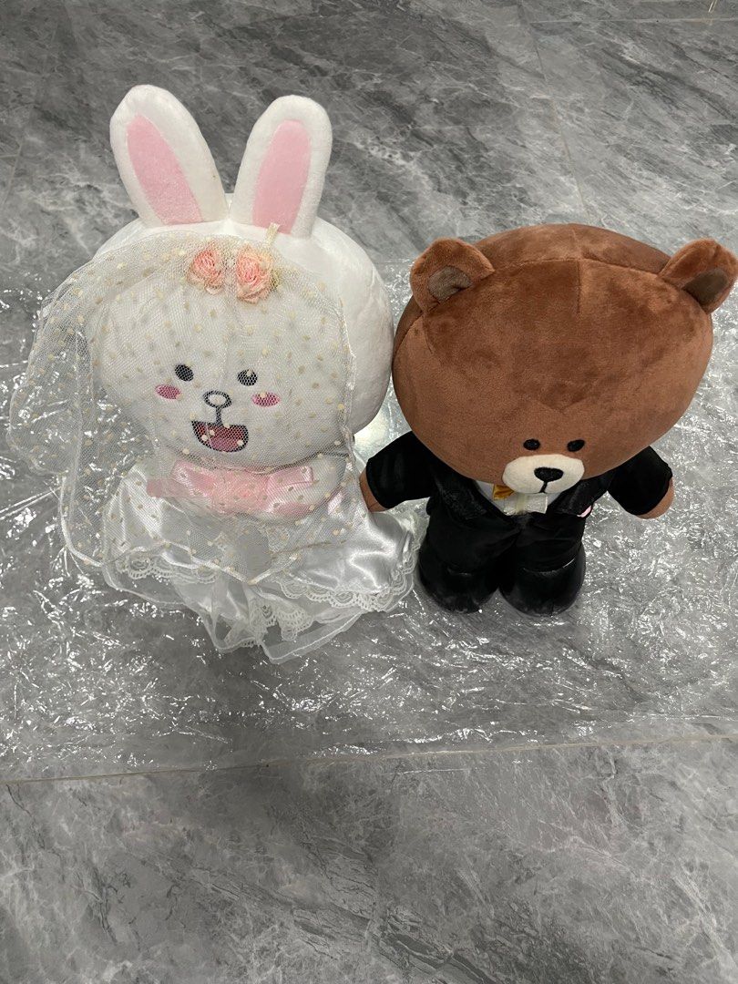 Line Friends wedding dolls Carousell