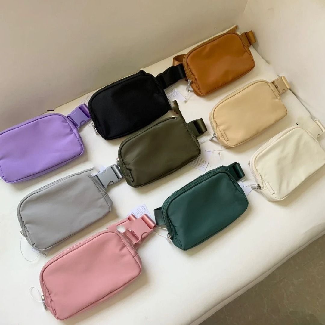 Lulu Waist Women Fanny Pack Chest Shoulder Belt Bag Fashion Packs Party Crossbody Lady Travel Phone Pouch Purse Bum Metal Words Carousell