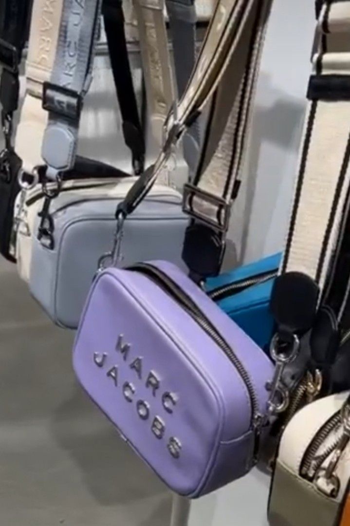 Marc Jacobs The Flash Leather Crossbody Bag Purple Women s