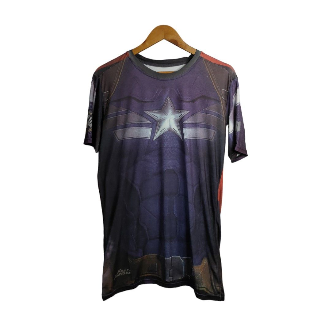 Marvel Captain America dri fit Jersey Men s Fashion Activewear on Carousell