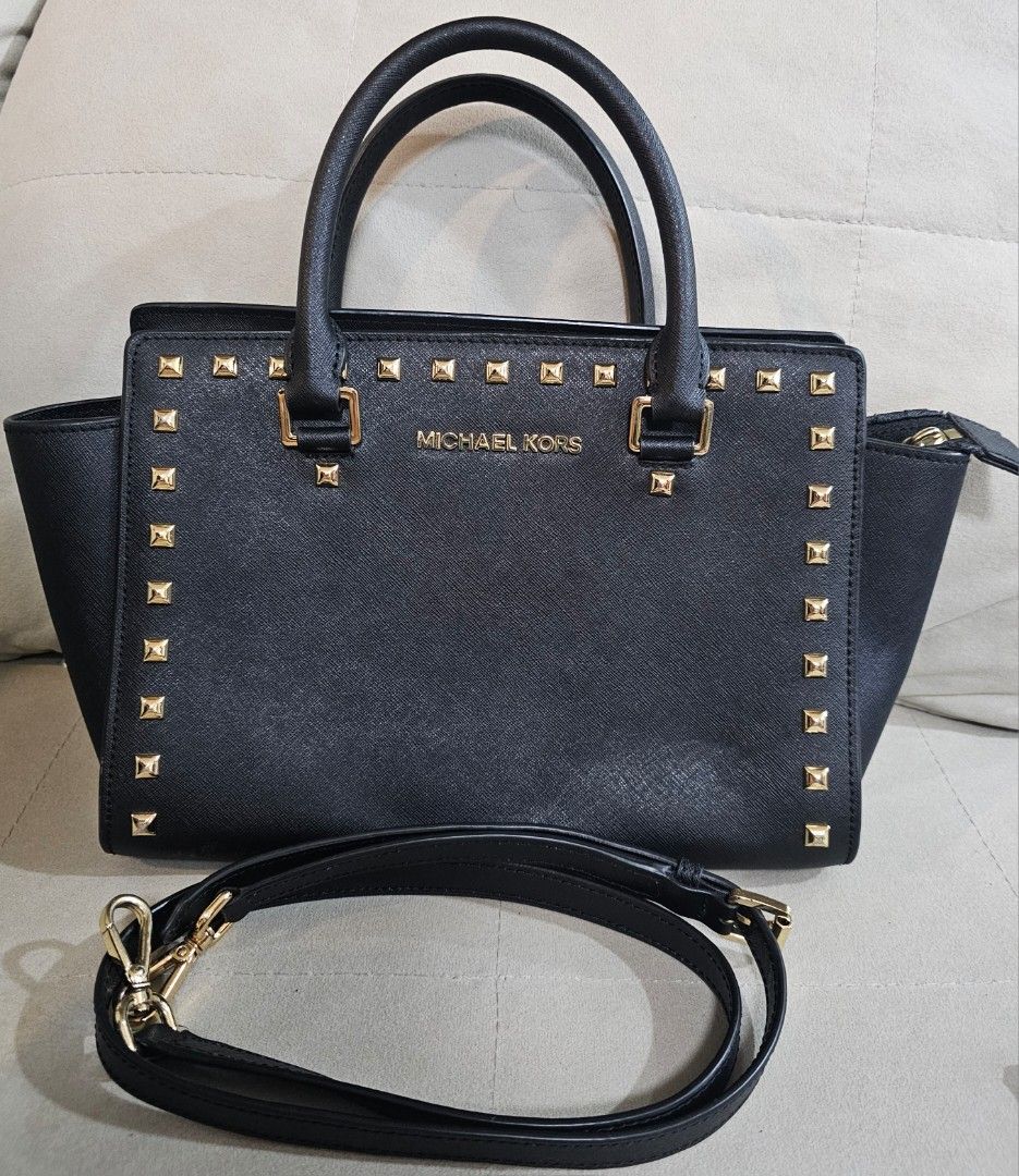 Michael kors best sale selma large studded