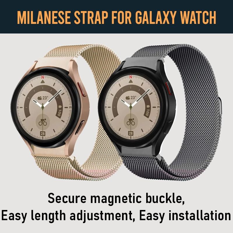 Milanese Samsung Galaxy Watch Strap 6 5 4 Pro Magnetic Stainless