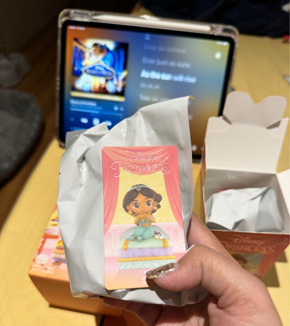MINISO BLIND BOX - DISNEY PRINCESS (Category: Designer & Blind Box Toys) located in Pasig City. Submitted by personal_things_only (Listing ID 1287212687, Image 3). Description: FOR SALE: or can be trade to Cinderella Brand new: JASMINE BELLE - SOLD Opened the box just to check the card. .