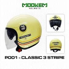 Mookem Classic 3 stripe Helmet