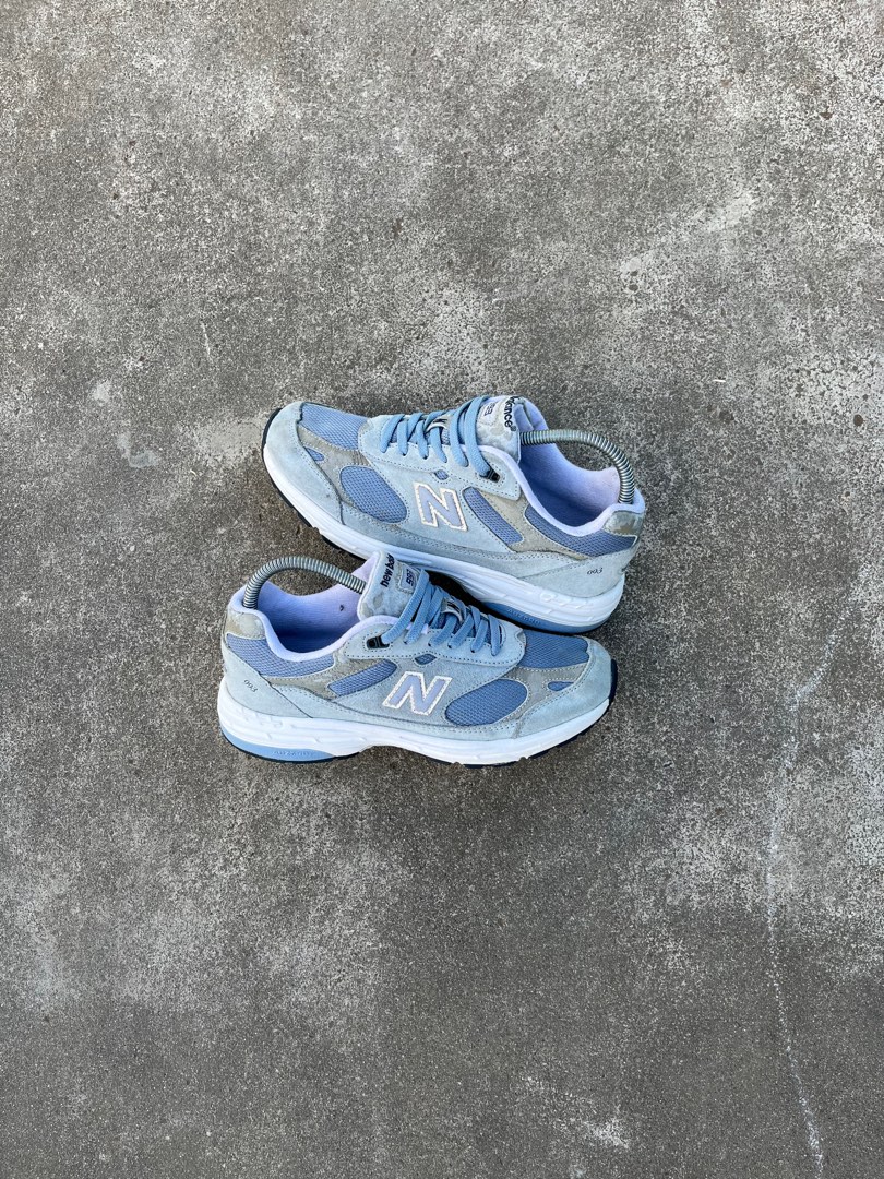 New Balance 993 Baby Blue Women s Fashion Footwear Sneakers on Carousell