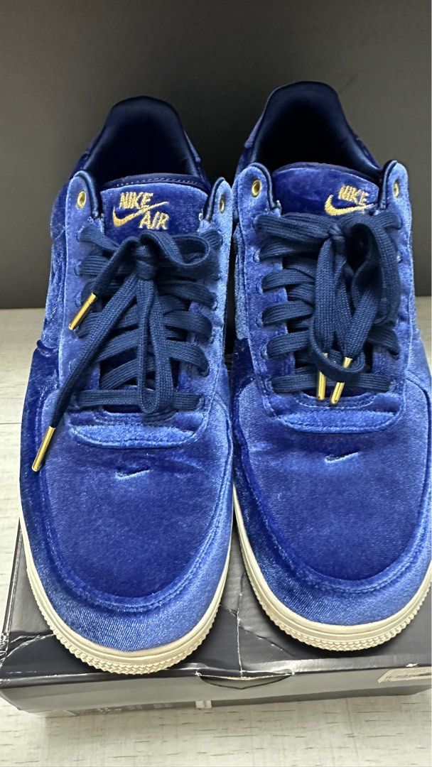 Nike air force 1 velvet blue hot sale