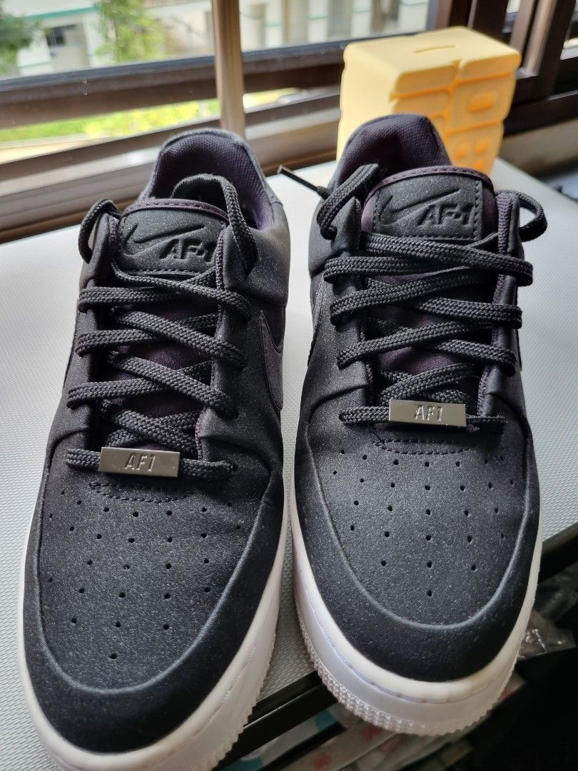 Nike air force 1 sage hotsell low black white