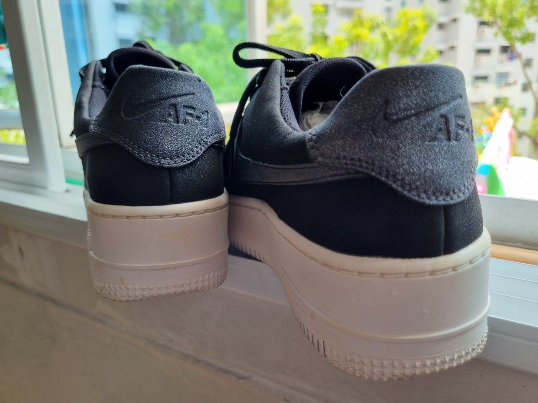 Nike air force 1 sage suede trainers sale