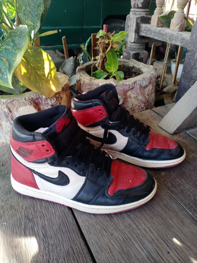 Bred Toes Jordan Nike Air Jordan Bred Toe, Fesyen Pria, Sepatu