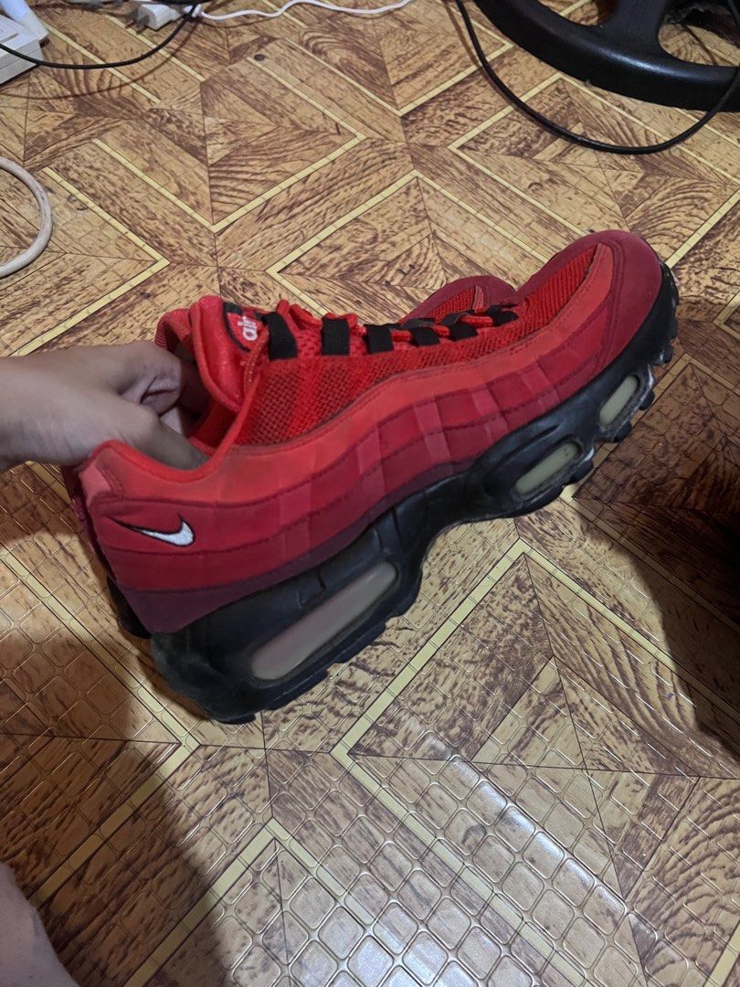 Air max 95 habanero red on feet shop
