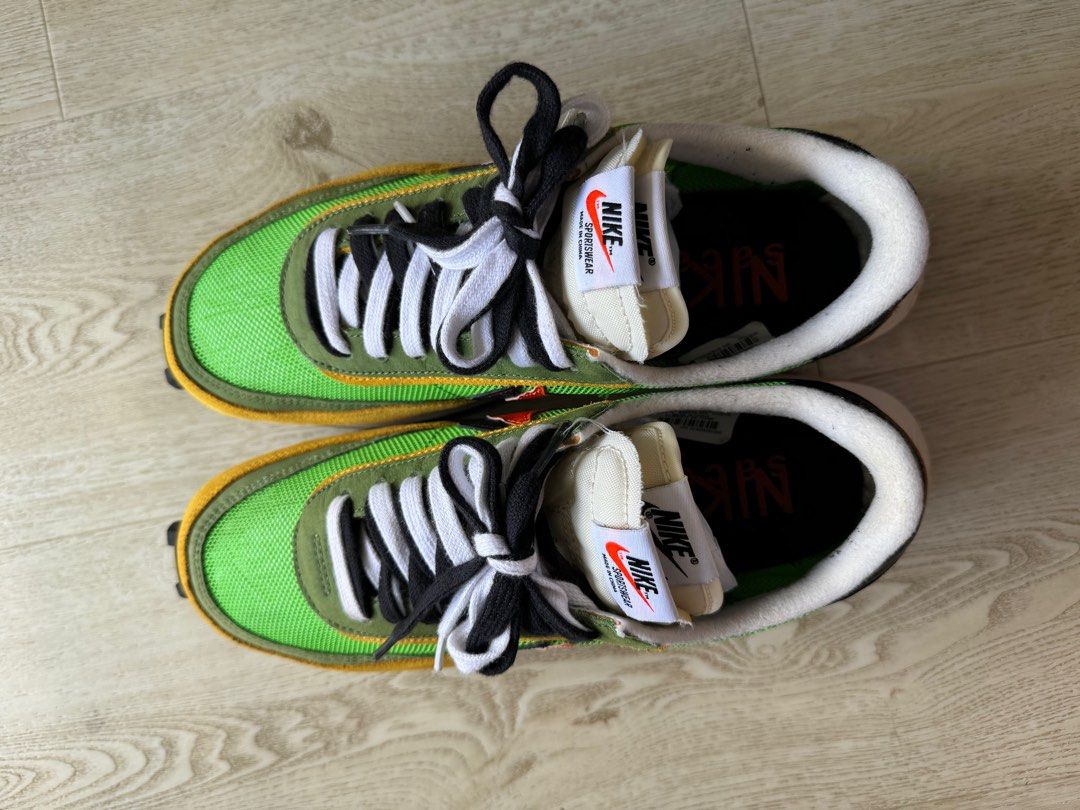 Nike Sacai LD Waffle Green Yellow Orange