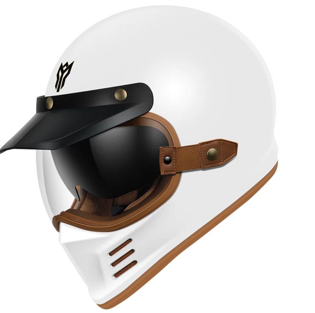 vip cafe racer motorcycle helmet chopper