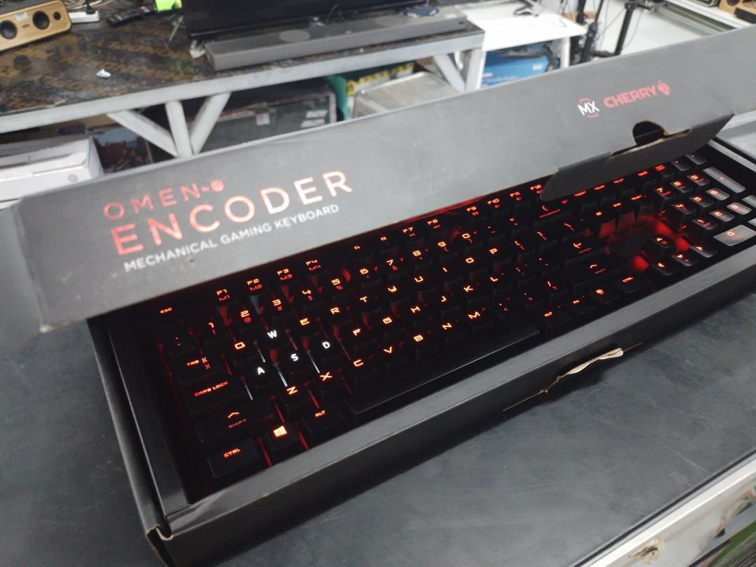 Omen Encoder Mechanical Gaming Keyboard, Wired (Category: Computer Keyboard) located in Muntinlupa City. Submitted by aussie.surplustore (Listing ID 1287157995, Image 1). Description: Omen Encoder Mechanical Gaming Keyboard, Wired Cherry MX Red SHIP via lalamove PICK UP We are available online and thru our physical store located at: 👉RMT Muntinlupa For more info direct message or call me: ➡️Salestaff: Janine ➡️Number: 09480985387 .