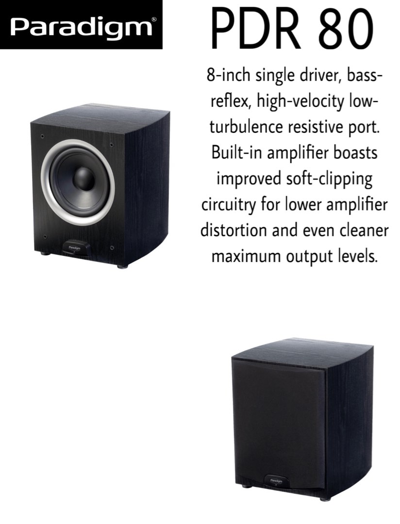 Paradigm pdr 80 clearance
