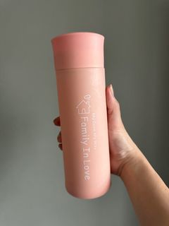 Pink Glass Water Bottle
