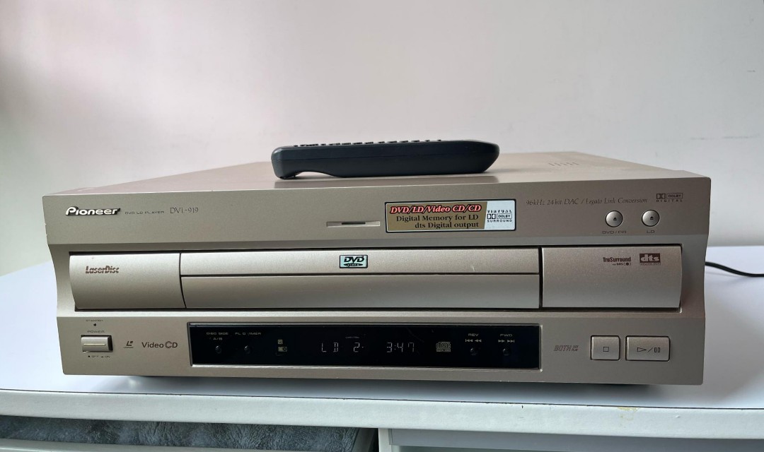 Pioneer DVL-919 LD,DVD,VCD,CD先峰雷射影碟機,, 音響器材, 音樂播放 