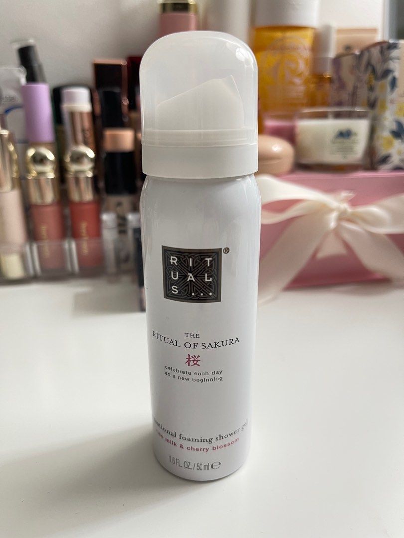 Rituals body foam (sakura) 50ml (Category: Bath) located in Makati City. Submitted by kikayqueen (Listing ID 1287296209, Image 2). Description: Body foam.