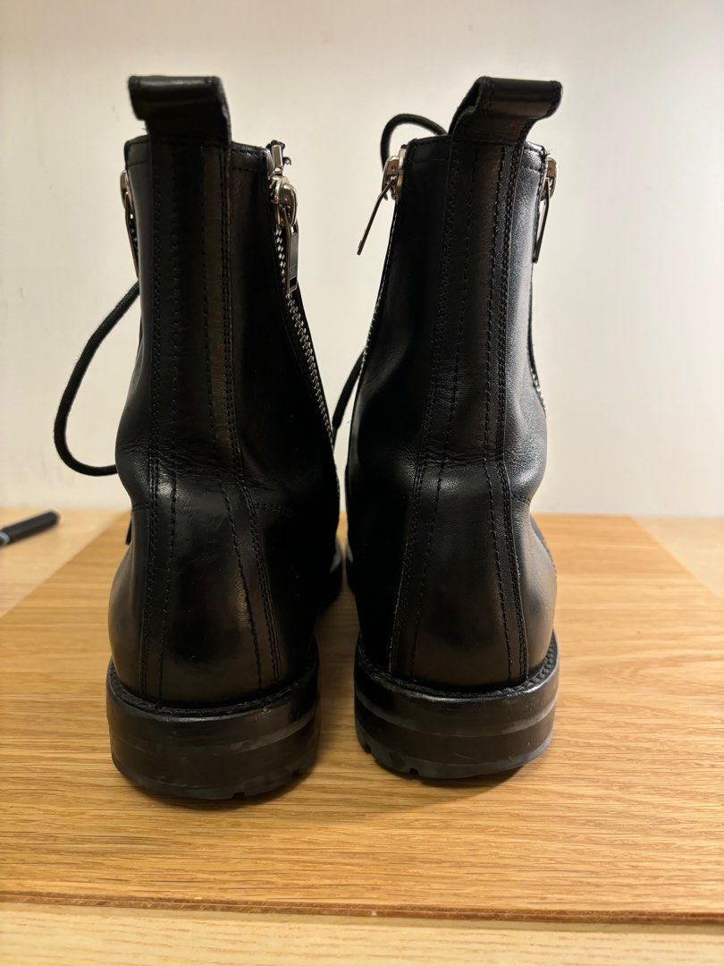 Saint Laurent Ranger 25 Double Zip Boots SLP SL Boot Combat Lace