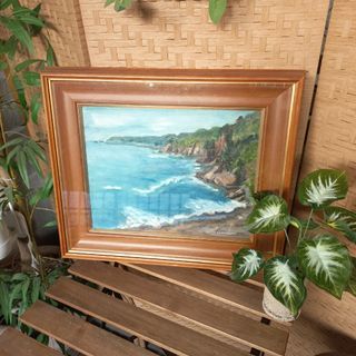 Seascape framed painting 48 x 55 cm