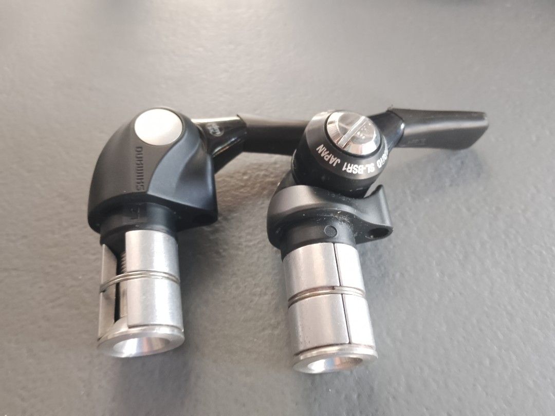 Shimano dura ace duraace 2x11 tribike aerobar tt time trial bar end shifters