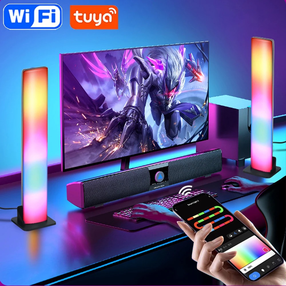 Smart RGB Led Light Bars Tuya Wifi Music Sync Led TV Backlights