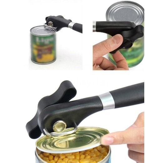 Smooth Edge Can Opener (Made from HIgh Quality Material) (Category: Other Kitchenware & Tableware) located in Quezon City. Submitted by trustrade86136 (Listing ID 1287203435, Image 2). Description: Safety Feature Prevents Sharp Edges and Cuts - Effortlessly open cans. - Durable, ergonomic design. - Smooth edge side cutting feature - Easy to clean. Color : Black, Red #CanOpener #SmoothEgdeOpener Upon receipt of item, please make sure item is in go