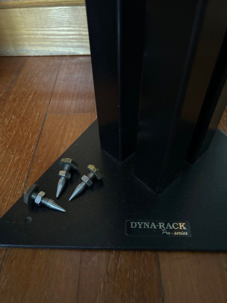 Solid Steel Speaker Heavy Removable spikes