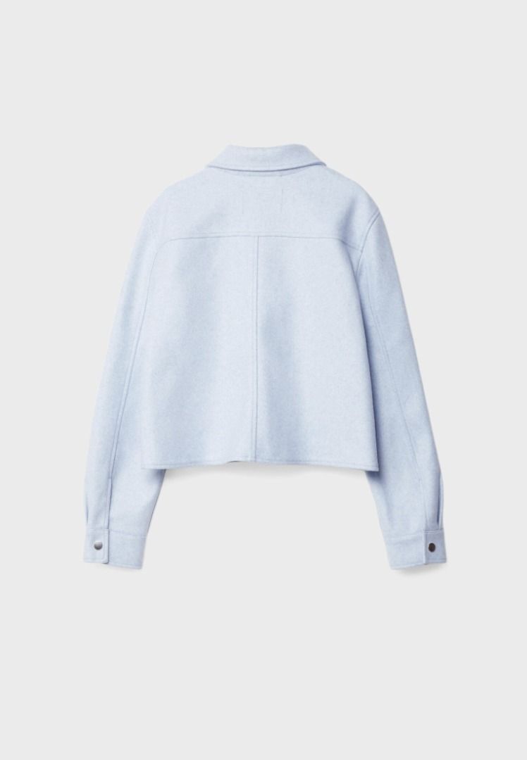 STRADIVARIUS SOFT SHORT JACKET (Category: Coats, Jackets and Outerwear) located in Quezon City. Submitted by justdeclutter2023 (Listing ID 1287325323, Image 2). Description: Used once, still with tag price. Last photo is the actual photo when worn :).