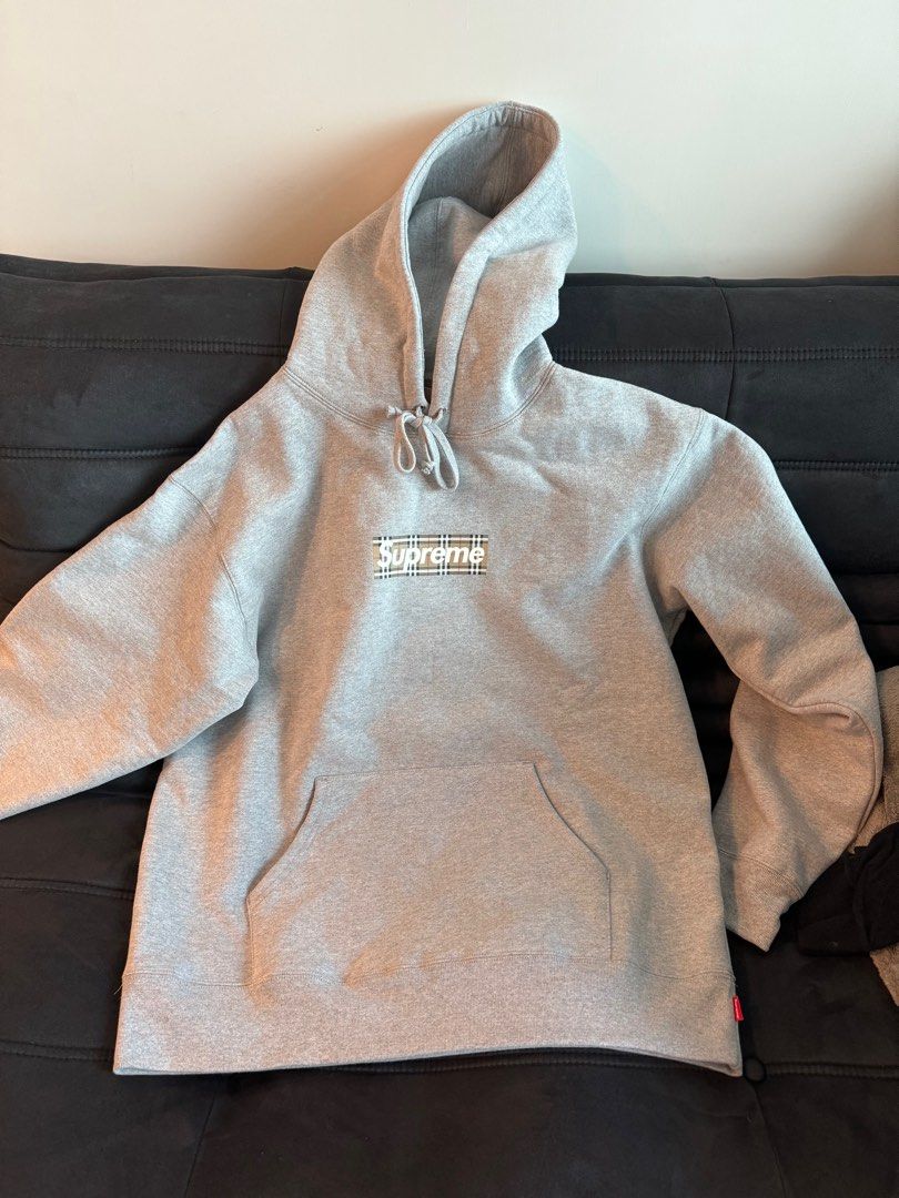 Supreme x Burberry hoodie size L 98 new Carousell
