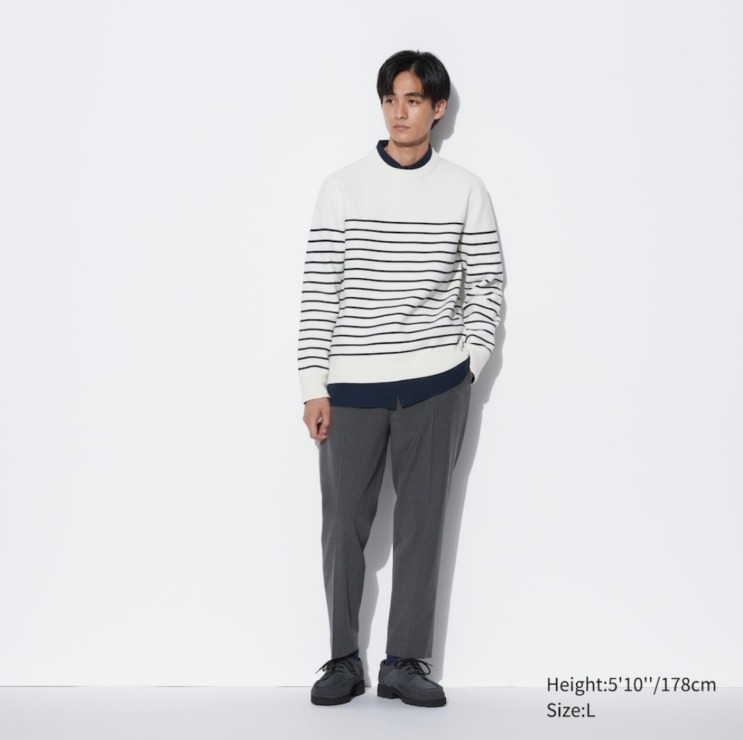 Uniqlo smart glen check Ankle pants-wool like, Men's Fashion, Bottoms,  Trousers on Carousell