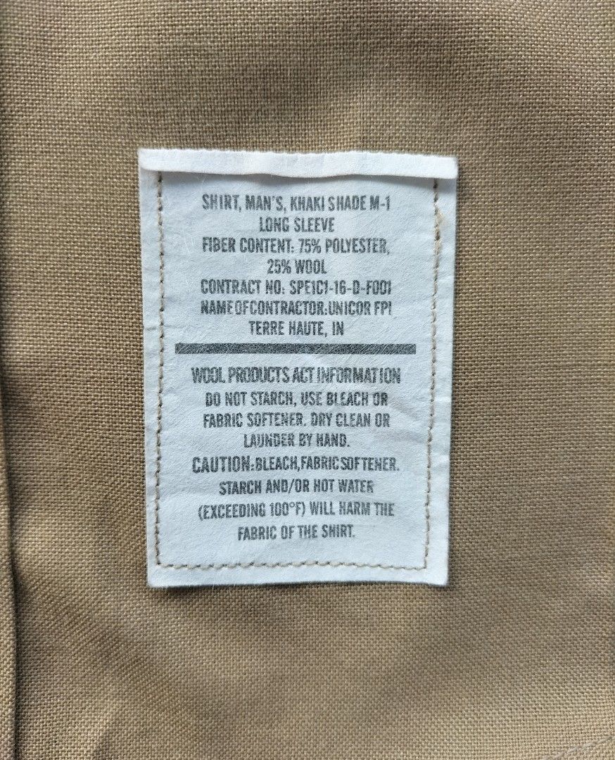 US MILITARY COLOUR KHAKIS UNIFORM SHIRT, Men's Fashion, Tops & Sets ...